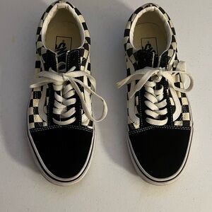 Checkered Black and White Van Sneakers